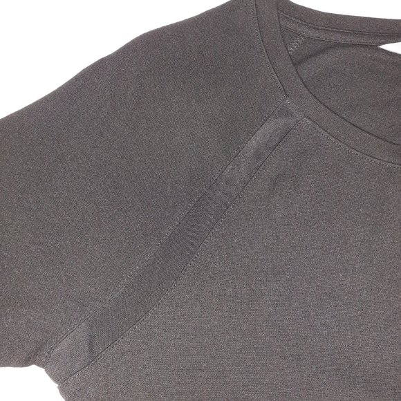 Black sweater with transparent inlay at the armpit and at the bottom. - Picture 2 of 5